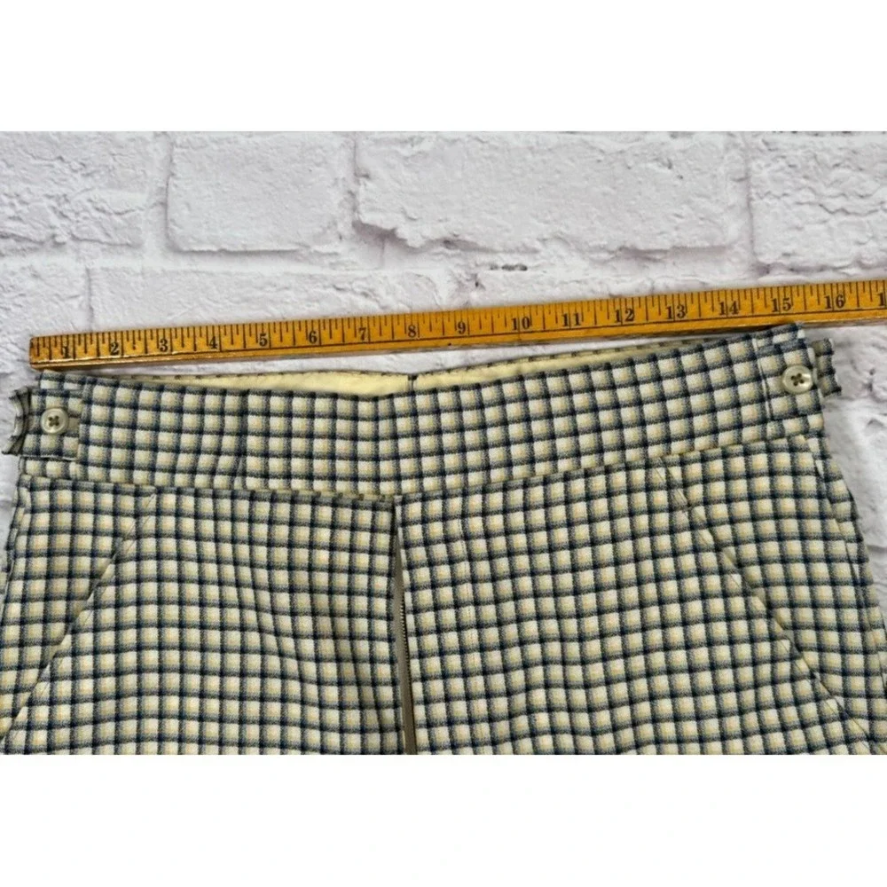 Vintage Hickey Freeman for Sakowitz Pants Mens 30x29 Flat Front Checkered - Picture 4 of 13